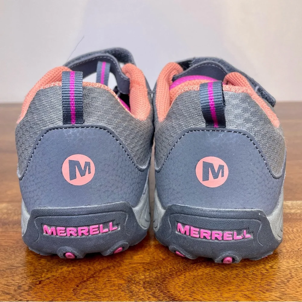 Merrell Girls 6.5 Trail Chaser Hiking Shoes Sneakers Gray Pink - Picture 3 of 11